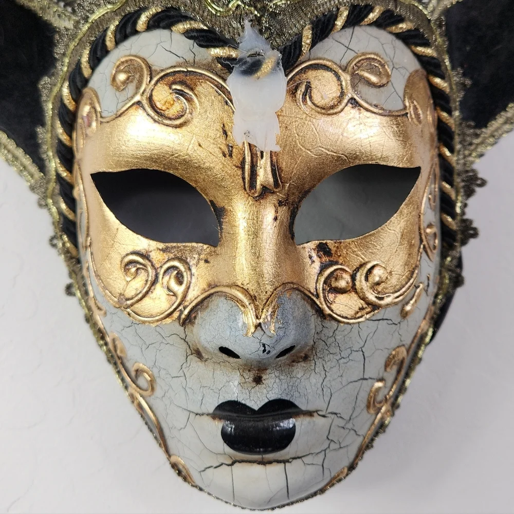 Genuine Italian Jester-style Venetian Mask